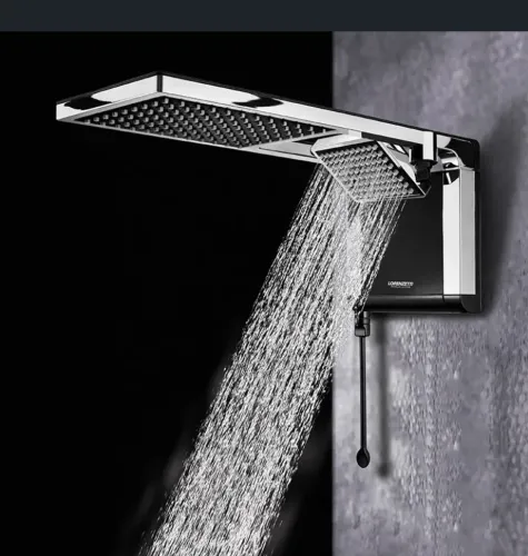 4.7 (46) Chuveiro Lorenzetti Acqua Duo Ultra Eletrônico Preto/Cromado
