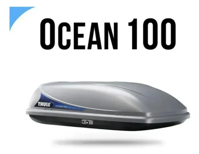 Bagageiro Maleiro De Teto Thule Ocean 100 Cinza Prata (Usado)