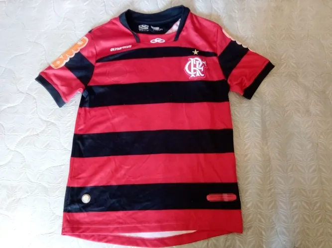 Camisa Flamengo 2012 Olympikus tamanho infantil 8 número 10 Ronaldinho