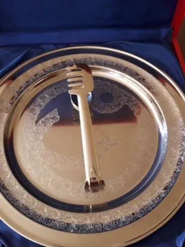 Travessa de prata para massas 
