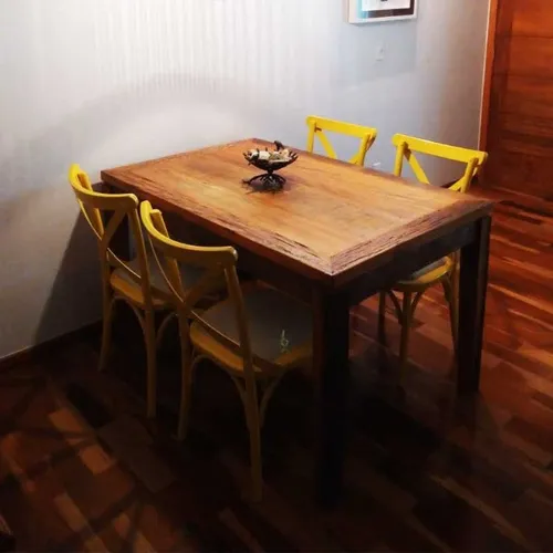 Mesa Rústica Pé Negativo