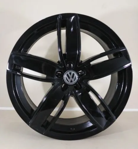 Roda Aro 20  Vulcano Usada R-Line Aro Preta Brilhante Bora, Golf, Passat, Mercedes, BMW