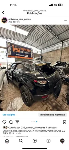 Sucata range rove evoque 2.0 2013
