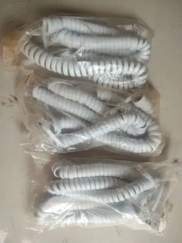 Cabos telefônicos espiralados - 3 peças