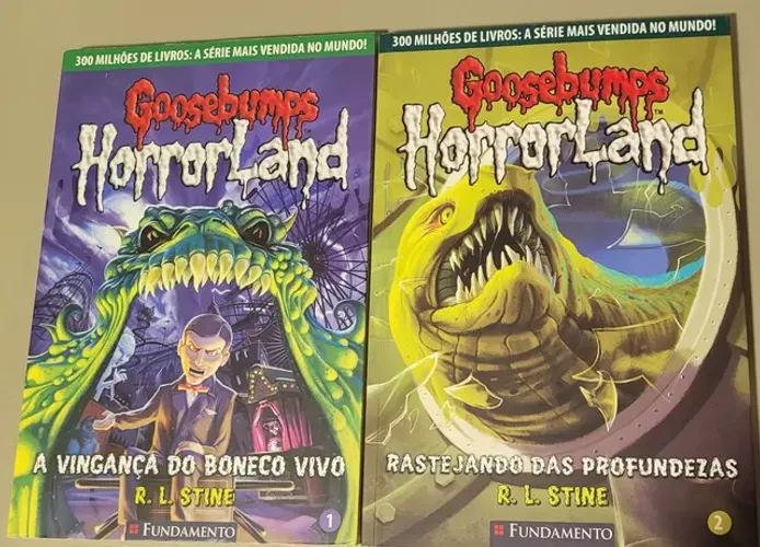 Livros Goosebumps HorrorLand Volumes 1 e 2