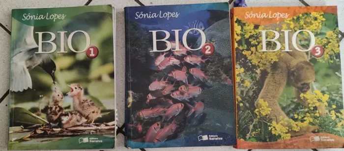 Livros Didáticos - Biologia Sônia Lopes 3 volumes