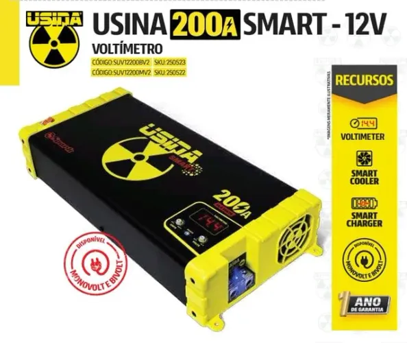 Usina Smart Conect 200A 12v para som automotivo