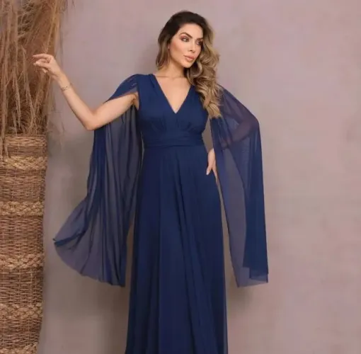 Vestido Longo Azul