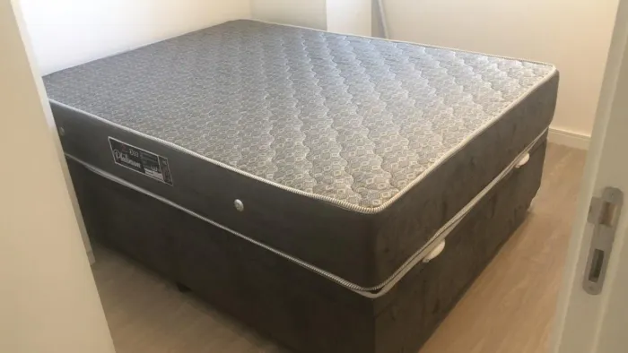 Cama box bau e colchão D45 genki kenko 