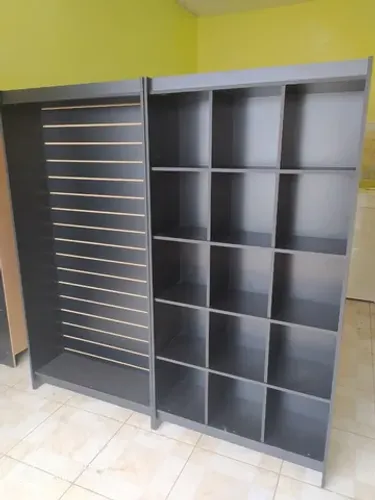 Kit Colmeia + Estante canaletada MDF Preto