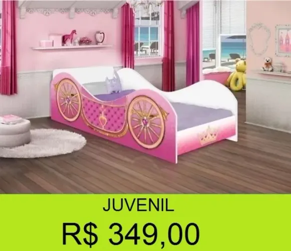 Cama juvenil de menina 
