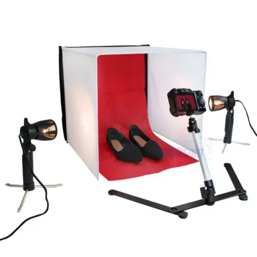 Cabine de Fotos - Mini Estudio Portatil 50cms com Luzes