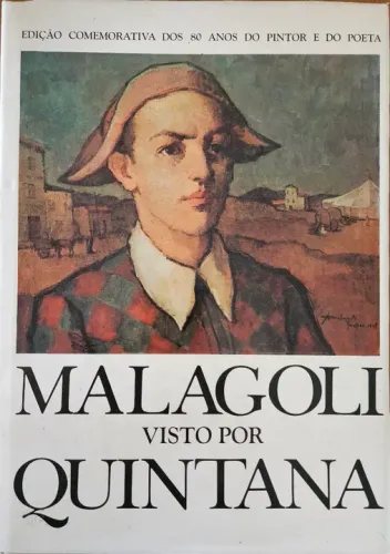 Livro Malagoli visto por Quintana autografado por Ado Malagoli