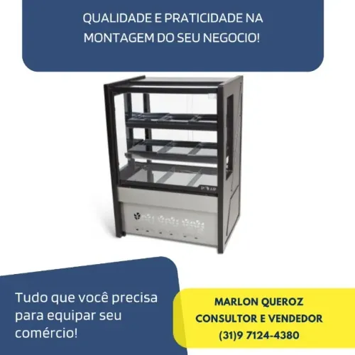 Balcão Estufa 0,8M Polar Novo 110/220v
