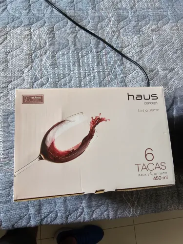 Taças de vinho 6 unidades Haus. Novas