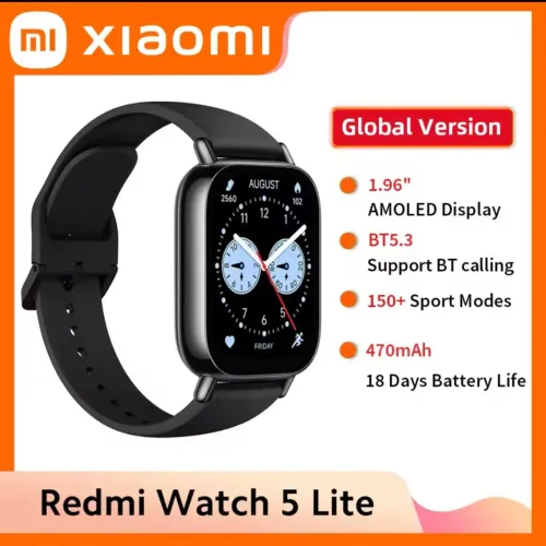 Redmi Watch 5 Lite - Tela AMOLED 1.96" e 18 dias de bateria!