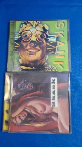 Lote 2 CDs Skank Originais Usados - Samba Poconé + Skank (Primeiro Álbum)