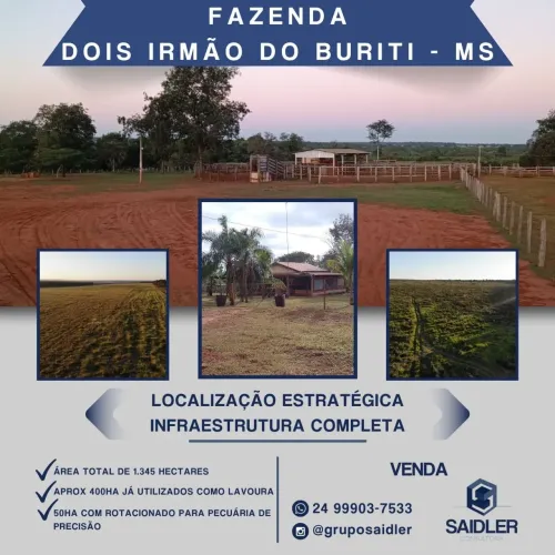 Fazenda 1.345 hectares, Dois Irmãos do Buriti MS