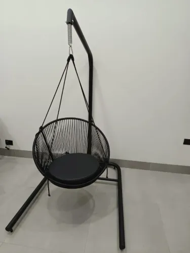 Suporte de Chão para Balanço Ninho + Balanço Acapulco - Preto Fosco - Usado