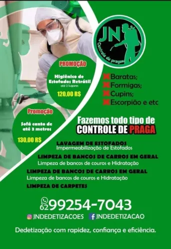 Promocao lavagem e higienazacian de estofados e dedetizacao