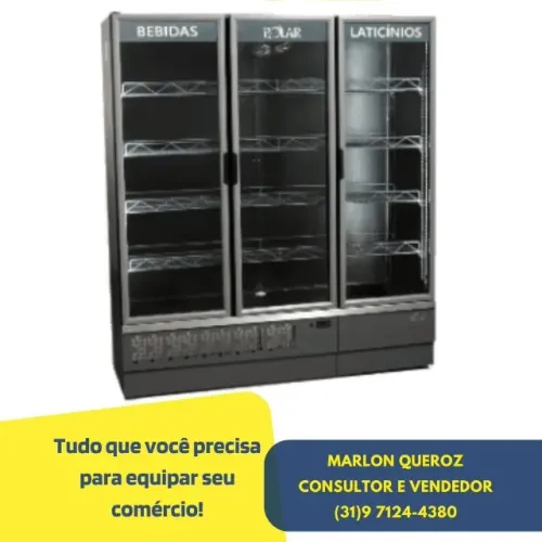 Expositor Vertical Refrigerador Polar 3 Portas EVP170