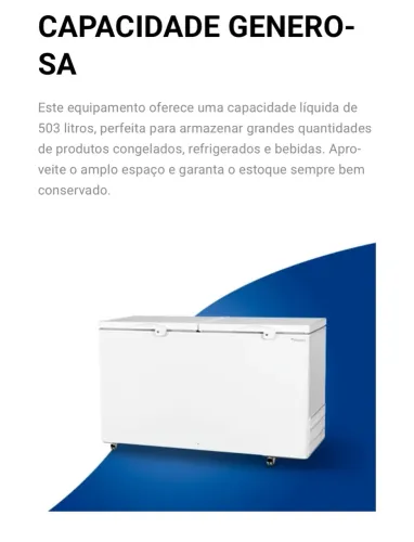 Freezer Horizontal 2 tampas Fricon 503 litros novo!