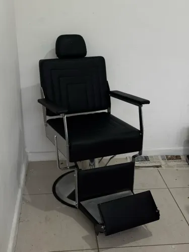 Cadeira de barbeiro hidráulica reclinável 