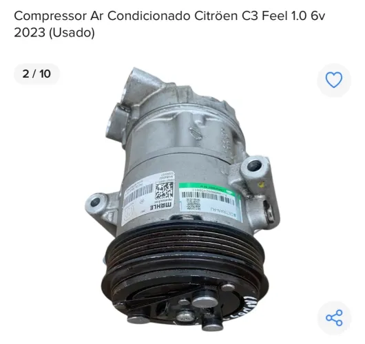 Compressor Ar Condicionado Citroën C3 1.0 6v
