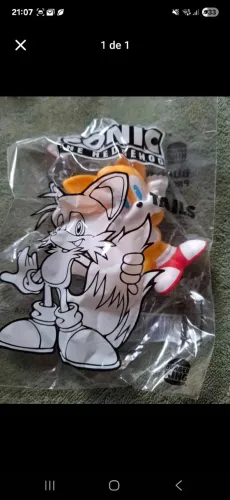 Boneco Tails Burguer King