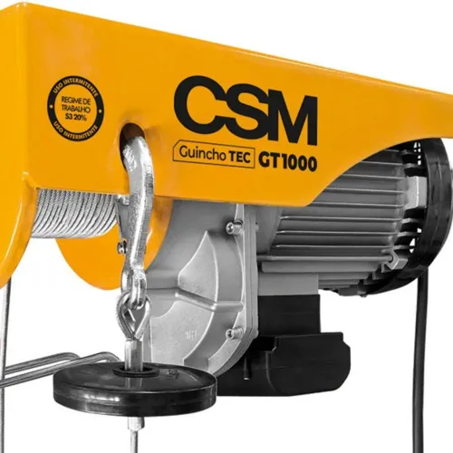 Guincho Elétrico TEC GT 500/1000 Monofásico 220V até 1000kg Uso Contínuo