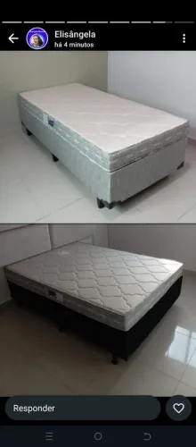 Cama box com colchão 100% espuma d33
