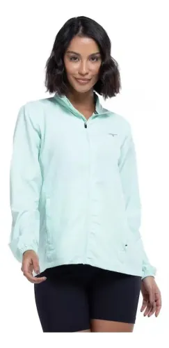 Jaqueta Corta vento Feminino Mizuno Original verde claro