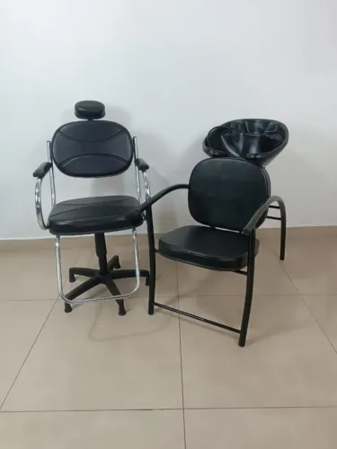 Cadeira para salão + Lavatório Simples cabeleireiro