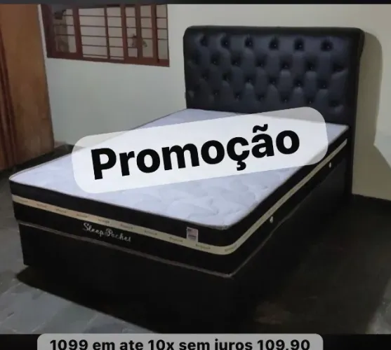 Cama box casal suporte