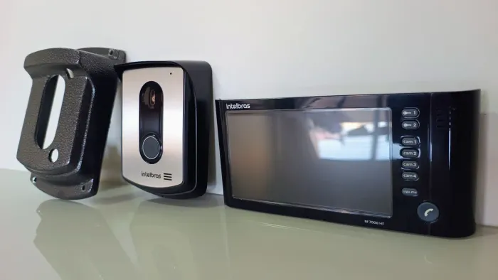 Interfone Video Porteiro Multi Hd Iv7010 Hf Preto Intelbras muito novo