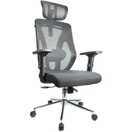 Cadeira Presidente Tela MK-4010 Preta Ergonômica Escritório Conforto Diário 30029