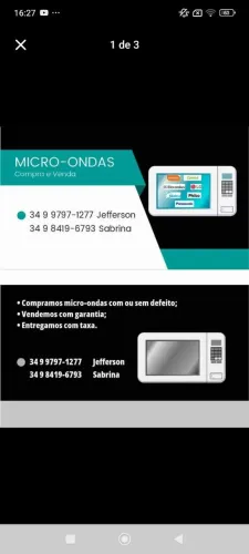 Compramos e Vendemos Micro-Ondas
