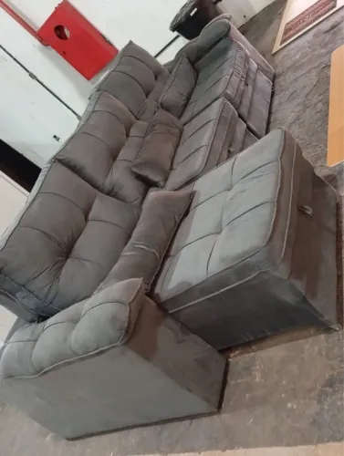 SOFÁ RETRÁTIL E RECLINÁVEL SUPER CONFORTÁVEL E ELEGANTE 2,90 MTS 