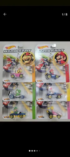 Mario Kart Hot Wheels Coleção Kit Com 6