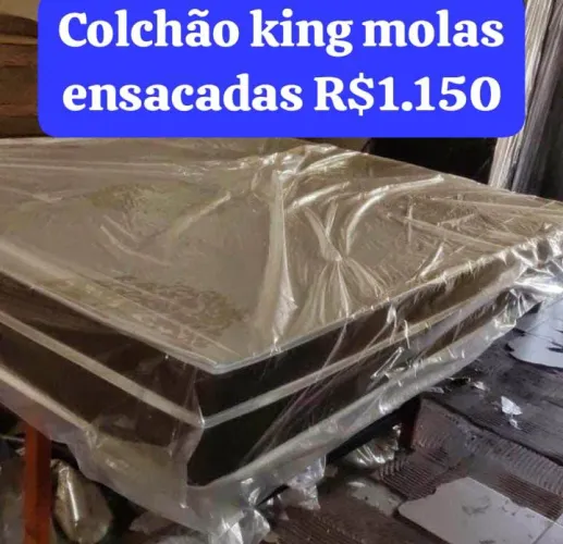 Colchão king molas ensacadas Pilow Europeu!! Novo direito da Fábrica