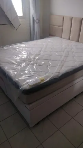Cama Box Casal com Colchão Novo