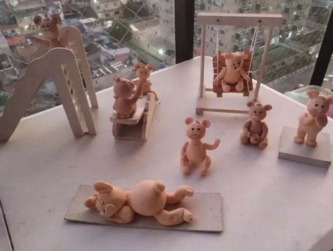 Uusinhos em biscuit - lote -