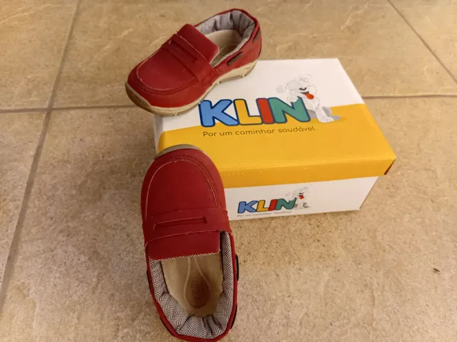 Sapato Infantil Klin 22 Social Vermelho Seminovo