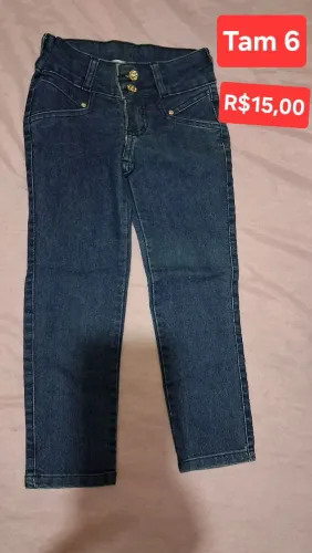 Calça Jeans Tam 6 - Linda!