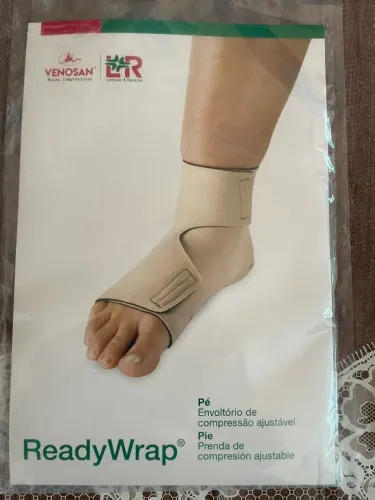 Tornozeleira / Compressão ajustável para Tornozelo e calcanhar pé Esquerdo ReadyWrap