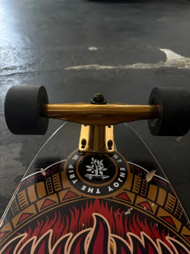 Skate Simulador de Surf Wood Light Completo 