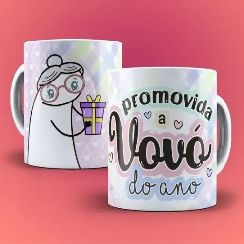Caneca Promovida a Vovó do Ano - Presente Criativo