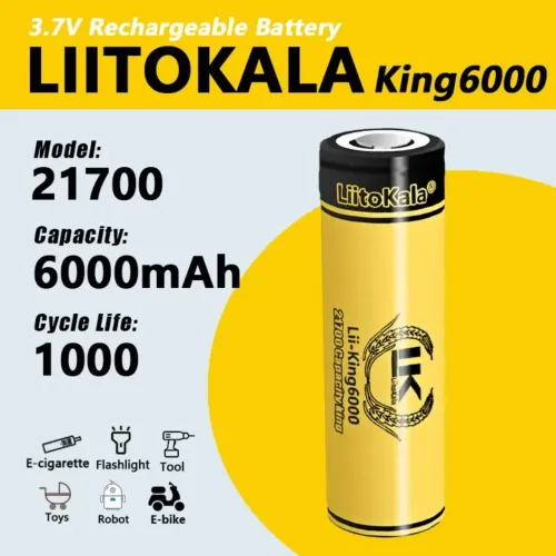 Bateria LiitoKala 21700 6000mAh