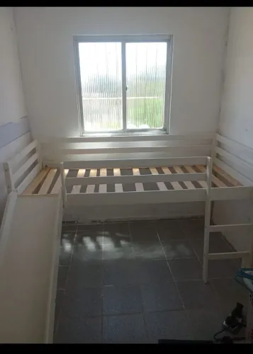 Cama Infantil com Escada e Escorregador