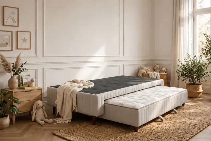 Base Com Cama Auxiliar Molas: Ensacadas Premium 108X - UNIQUE Plumatex